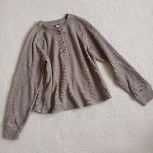 old navy ♡ plush cozy waffle long sleeve shirt medium